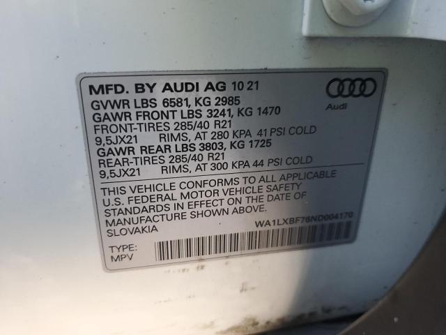 WA1LXBF76ND004170 2022 AUDI Q7, photo no. 13