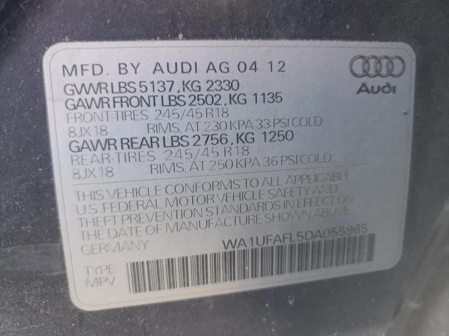 VIN WA1UFAFL5DA055965 2013 Audi A4, Premium Plus no.13