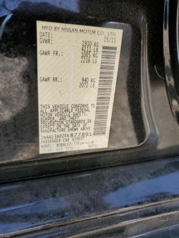 1N4AL3AP2FN877891 Nissan ALTIMA 2.5