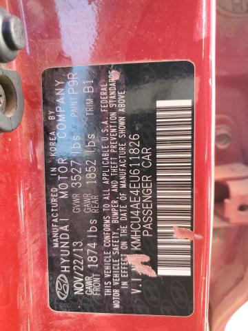KMHCU4AE4EU611826 Hyundai ACCENT GLS