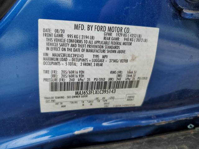 MAJ6S3FLXLC395143 Ford ECOSPORT S