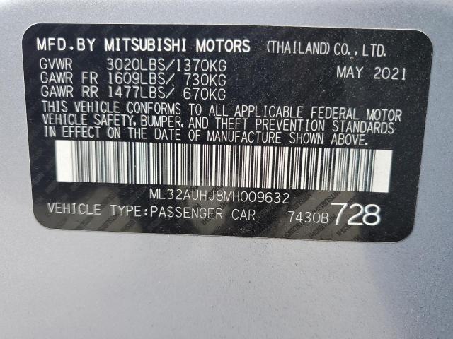 ML32AUHJ8MH009632 | 2021 MITSUBISHI MIRAGE ES