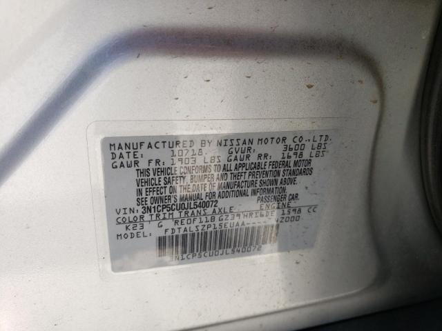 3N1CP5CU0JL540072 Nissan KICKS S