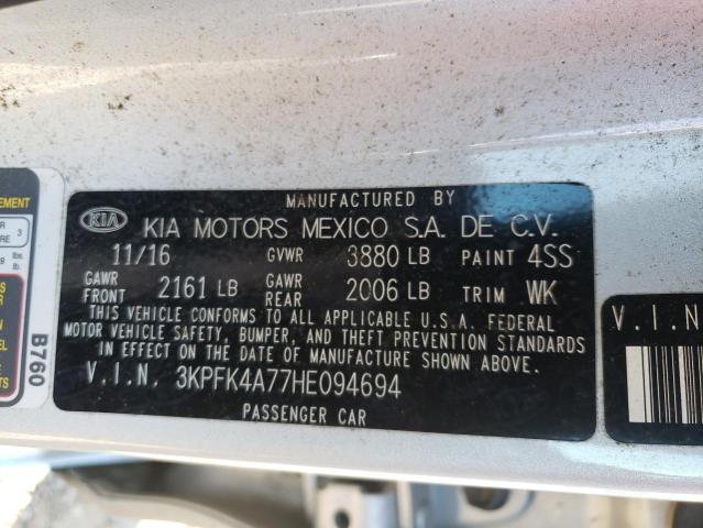 3KPFK4A77HE094694 KIA FORTE LX