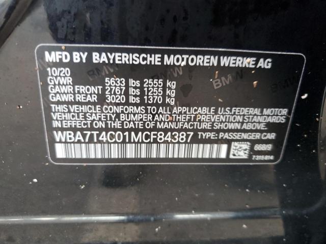 VIN WBA7T4C01MCF84387 2021 BMW 7 Series, 740 XI no.12