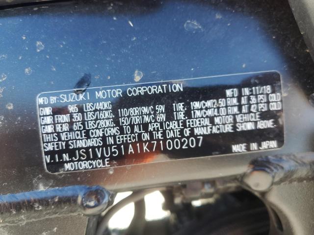 2019 SUZUKI DL1000 A - JS1VU51A1K7100207