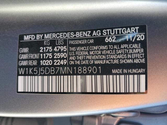 W1K5J5DB7MN188901 Mercedes-Benz Cla 45 Amg