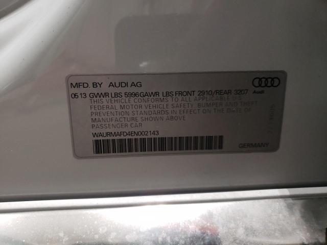 WAURMAFD4EN002143 Audi A8 L Tdi Quattro
