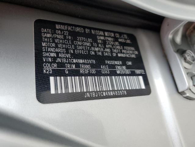 JN1BJ1CW4NW483978 Nissan Rogue Sport Sl
