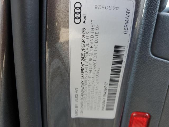 WAUABAF41MA024397 | 2021 Audi a4 premium 40