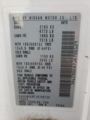 3N6CM0KN7JK700129 Nissan NV200 2.5S