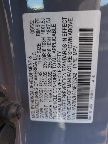 2022 HONDA CR-V EXL - 7FARW2H83NE025242
