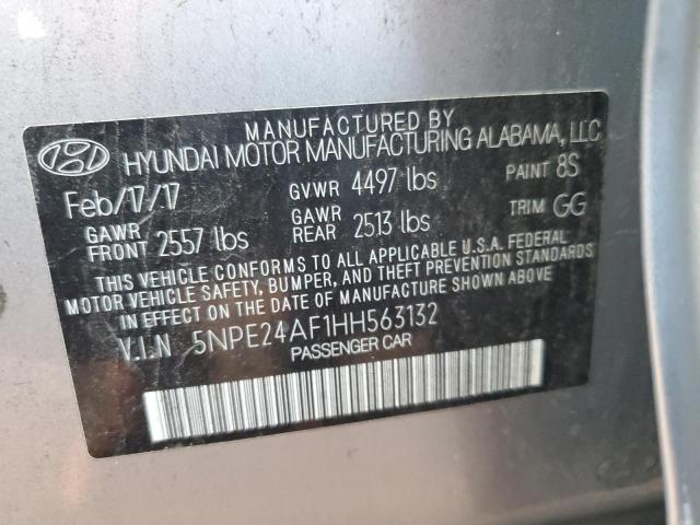 5NPE24AF1HH563132 | 2017 HYUNDAI SONATA SE