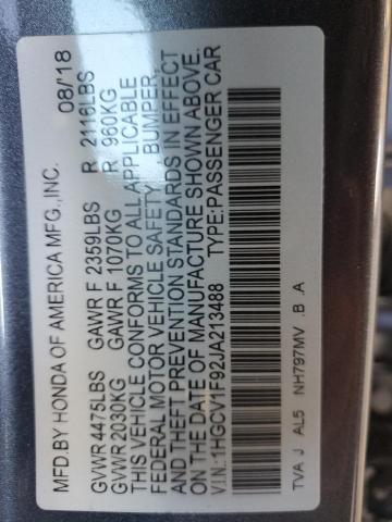 1HGCV1F92JA213488 Honda Accord Touring