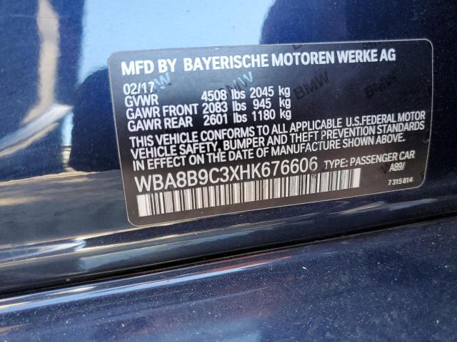 2017 BMW 330 I - WBA8B9C3XHK676606