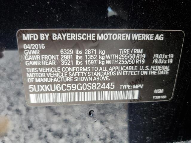 VIN 5UXKU6C59G0S82445 2016 BMW X6, Xdrive50I no.13