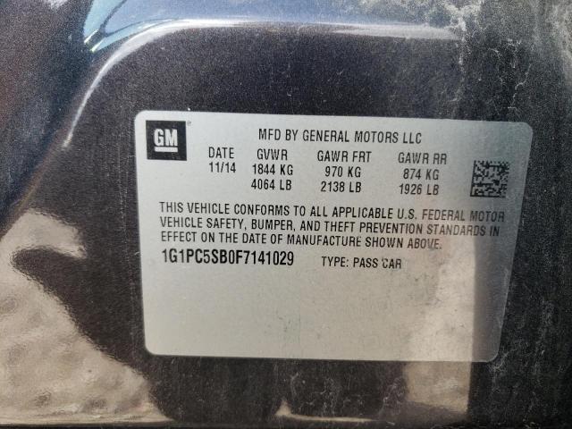 2015 CHEVROLET CRUZE LT - 1G1PC5SB0F7141029