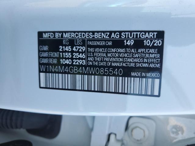 W1N4M4GB4MW085540 Mercedes-Benz GLB 250