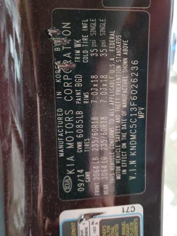 KNDMC5C13F6026236 KIA SEDONA EX