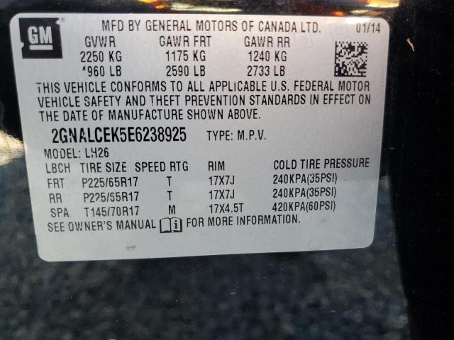 2GNALCEK5E6238925 | 2014 CHEVROLET EQUINOX LT