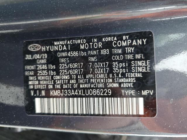 KM8J33A4XLU086229 | 2020 Hyundai tucson limited