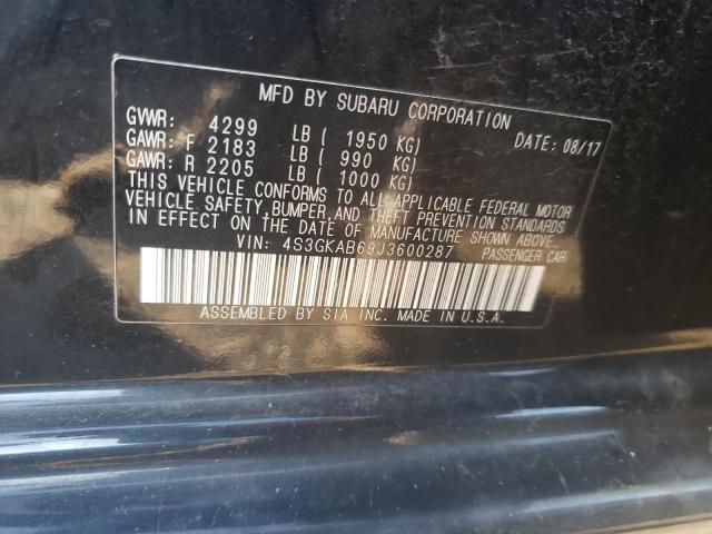4S3GKAB69J3600287 Subaru Impreza Premium