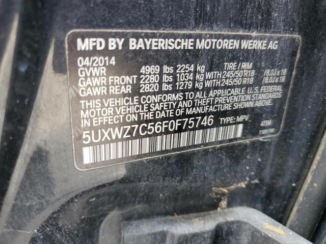 5UXWZ7C56F0F75746 BMW X3 Sdrive28i