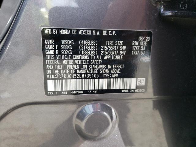 3CZRU6H52LM735105 Honda HR-V EX