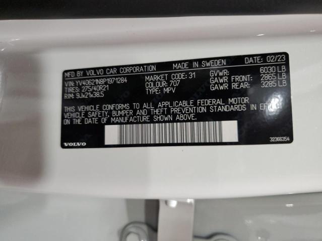 2023 VOLVO XC90 PLUS YV40621N8P1971284