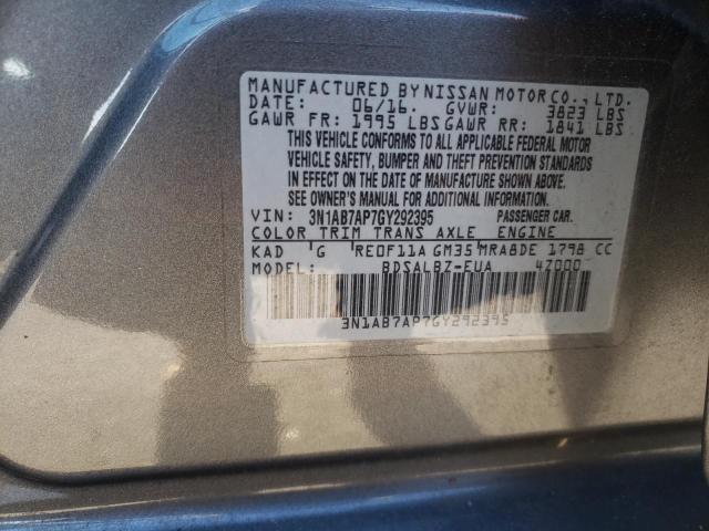 2016 NISSAN SENTRA S - 3N1AB7AP7GY292395