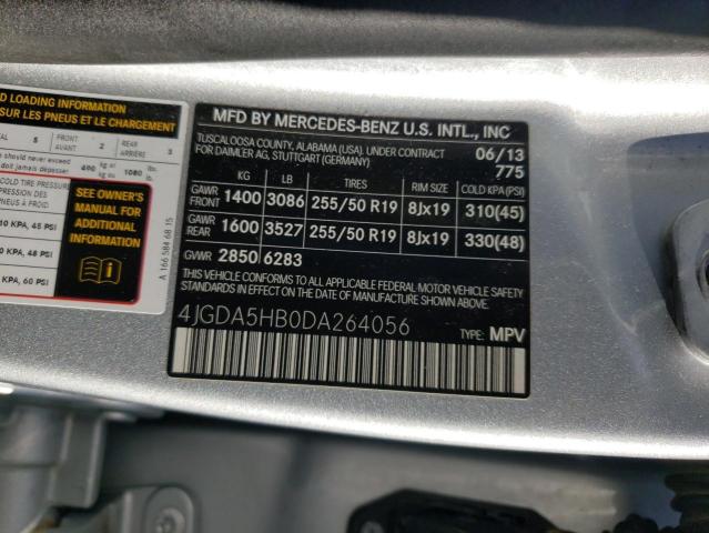 VIN 4JGDA5HB0DA264056 2013 Mercedes-Benz ML-Class, ... no.14