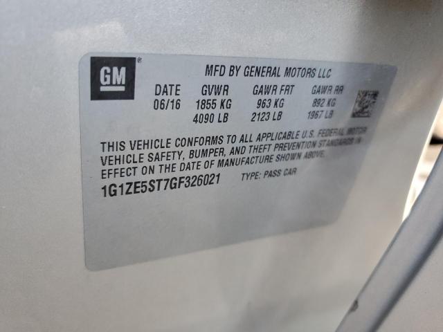 1G1ZE5ST7GF326021 | 2016 Chevrolet malibu lt