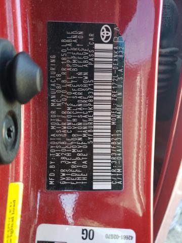 5YFBURHE1KP883715 Toyota COROLLA L