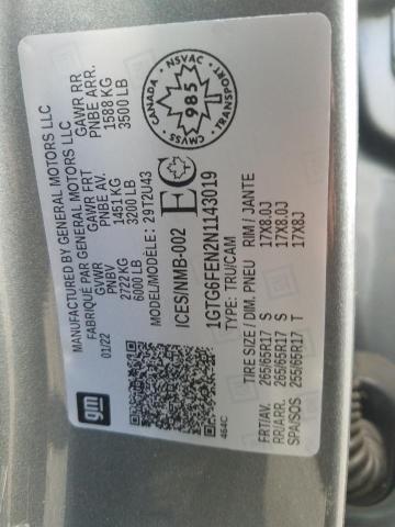 2022 GMC CANYON AT4 - 1GTG6FEN2N1143019
