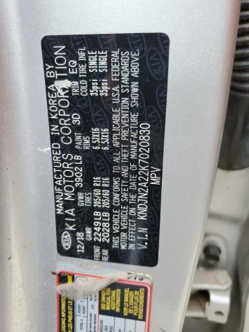 KNDJN2A22K7020830 KIA Soul