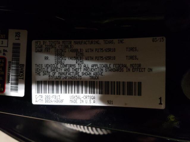 2015 TOYOTA TUNDRA DOU - 5TFUW5F14FX459173