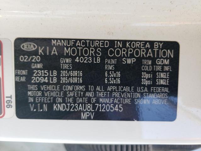 KNDJ23AU8L7120545 KIA SOUL LX