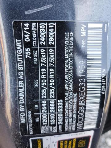 WDCGG8JBXEG331959 Mercedes-Benz Glk 350 4matic