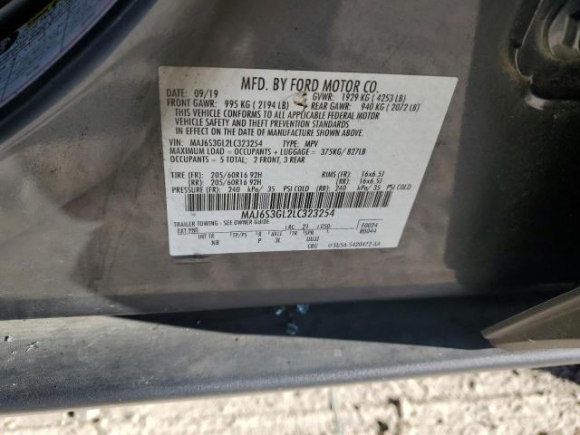 MAJ6S3GL2LC323254 Ford Ecosport Se