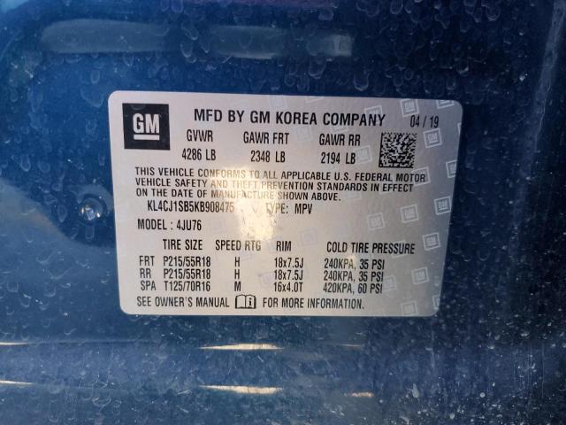 KL4CJ1SB5KB908475 Buick Encore Sport Touring