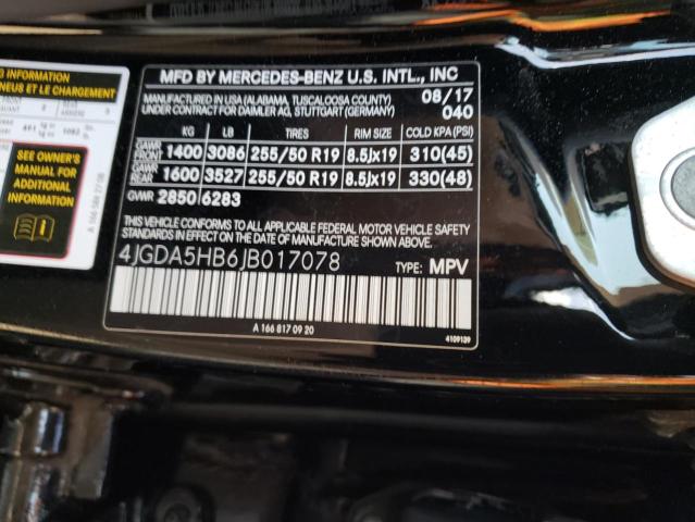 4JGDA5HB6JB017078 Mercedes-Benz Gle 350 4matic