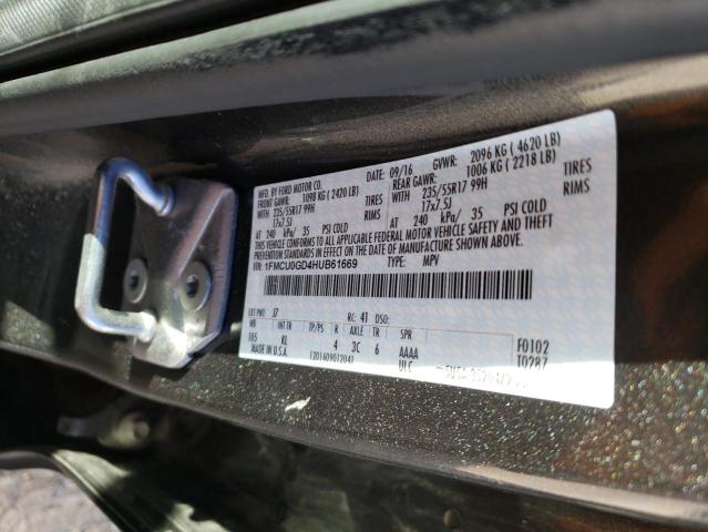 1FMCU0GD4HUB61669 Ford ESCAPE SE