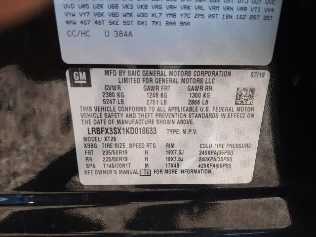 LRBFX3SX1KD018633 Buick Envision Premium