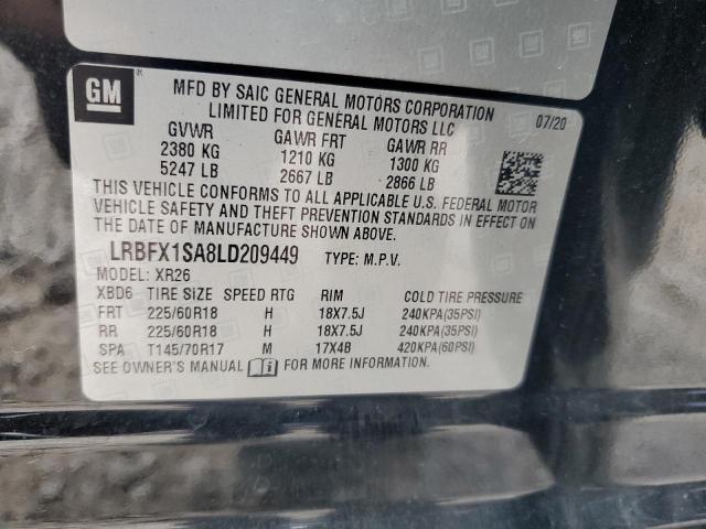 LRBFX1SA8LD209449 Buick Envision Preferred