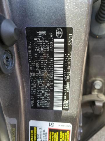 2020 TOYOTA CAMRY LE - 4T1C11AK8LU929183