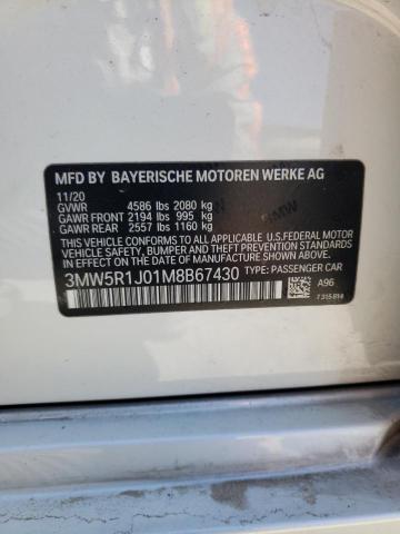 3MW5R1J01M8B67430 BMW 330I