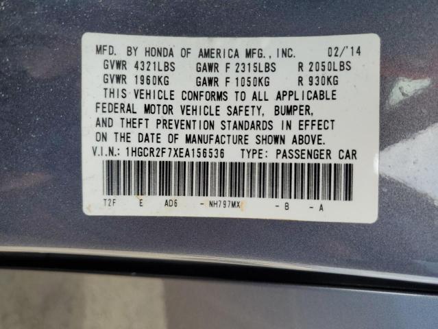 1HGCR2F7XEA156536 Honda ACCORD EX