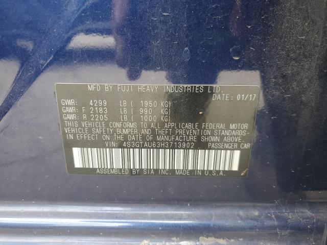 4S3GTAU63H3713902 Subaru Impreza Limited