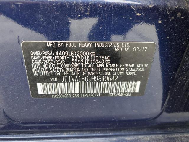JF1VA1B69H9840642 Subaru WRX