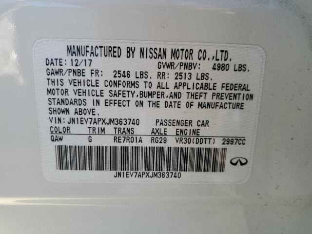 2018 INFINITI Q50 LUXE - JN1EV7APXJM363740